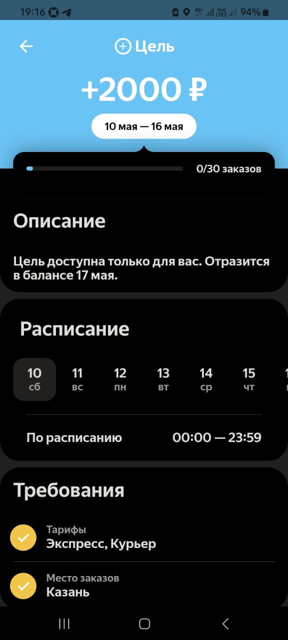 Сумма в цели уменьшаются - Казань 7 мая 2025