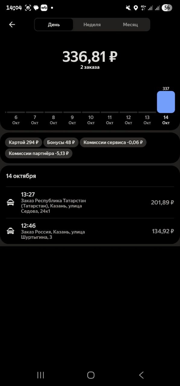 заказ на доставку Казань 14 октября 2025
