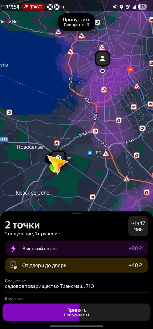 список заказов Санкт-Петербург 7 января 2026